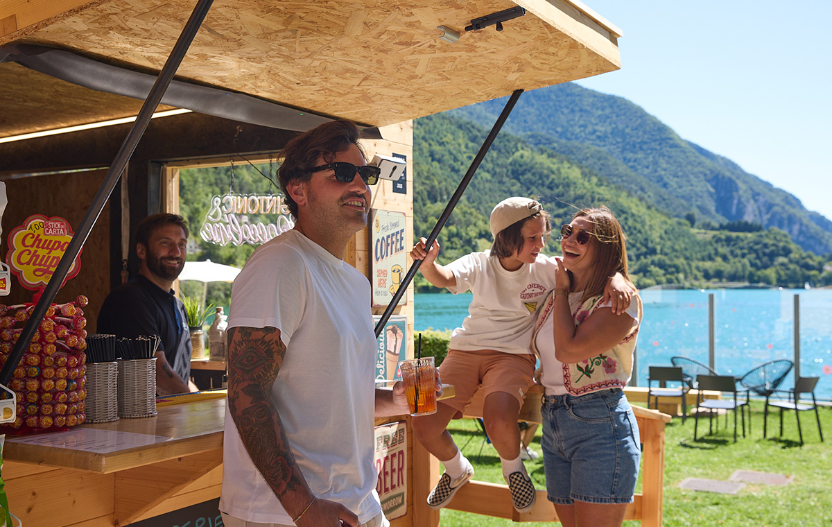 Hotel Lido on the shores of Lake Ledro